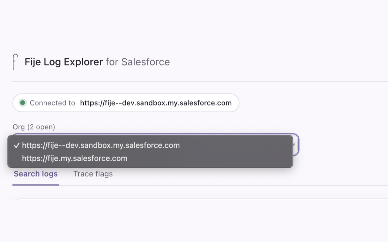 Org picker